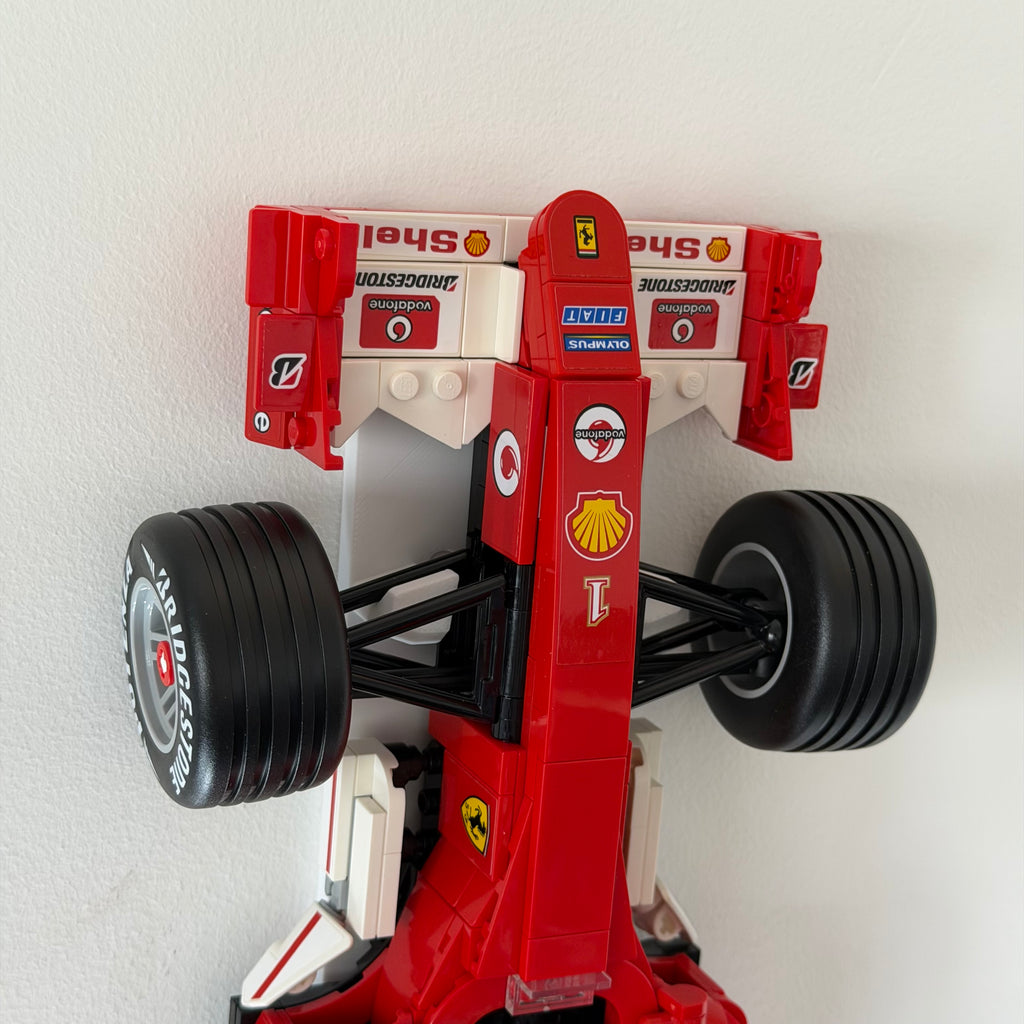 Lego Icons F1 Cars Hidden Wall Mount, Command Strip