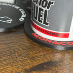 Monte Carlo, Monaco Drinks Coaster, Circuit & Text Style