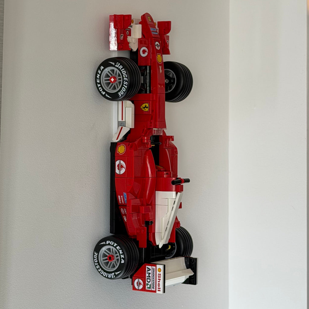 Lego Icons F1 Cars Hidden Wall Mount, Command Strip